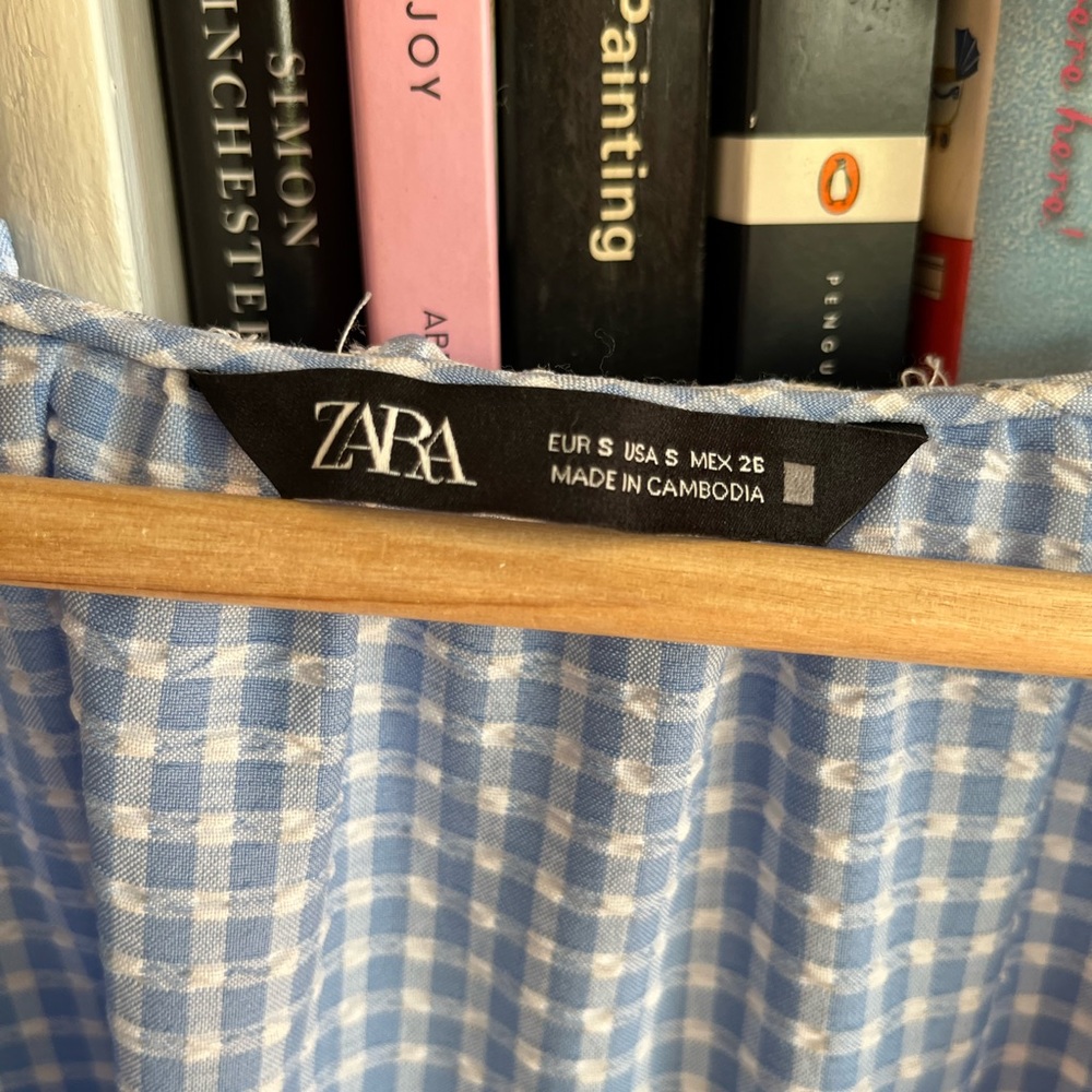 Blue gingham Zara set - Picture 4 of 6